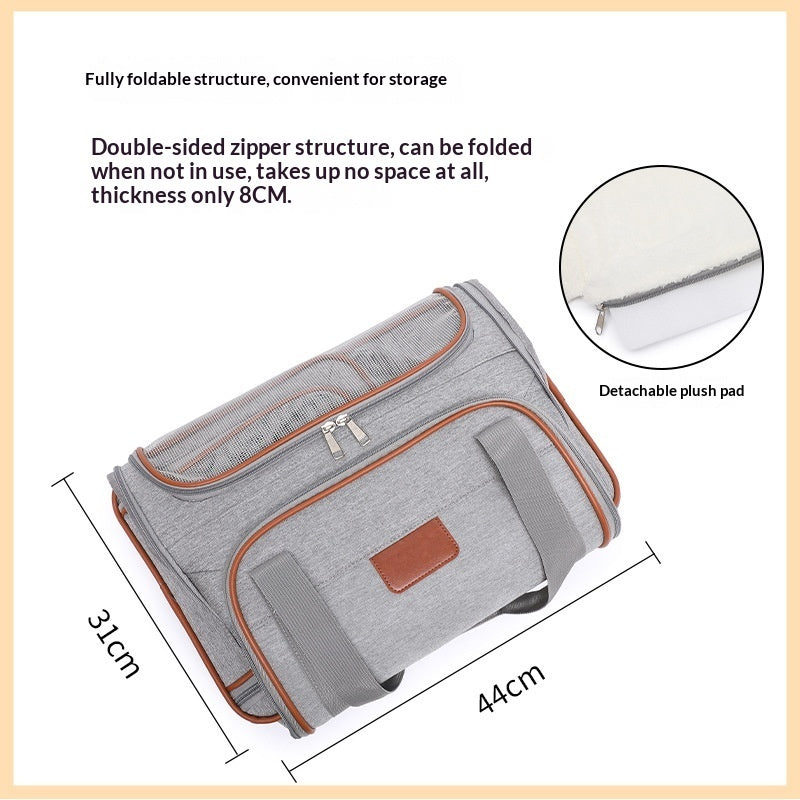Airline-Approved Pet Trolley Carrier | Oxford Hard-Shell Travel Case