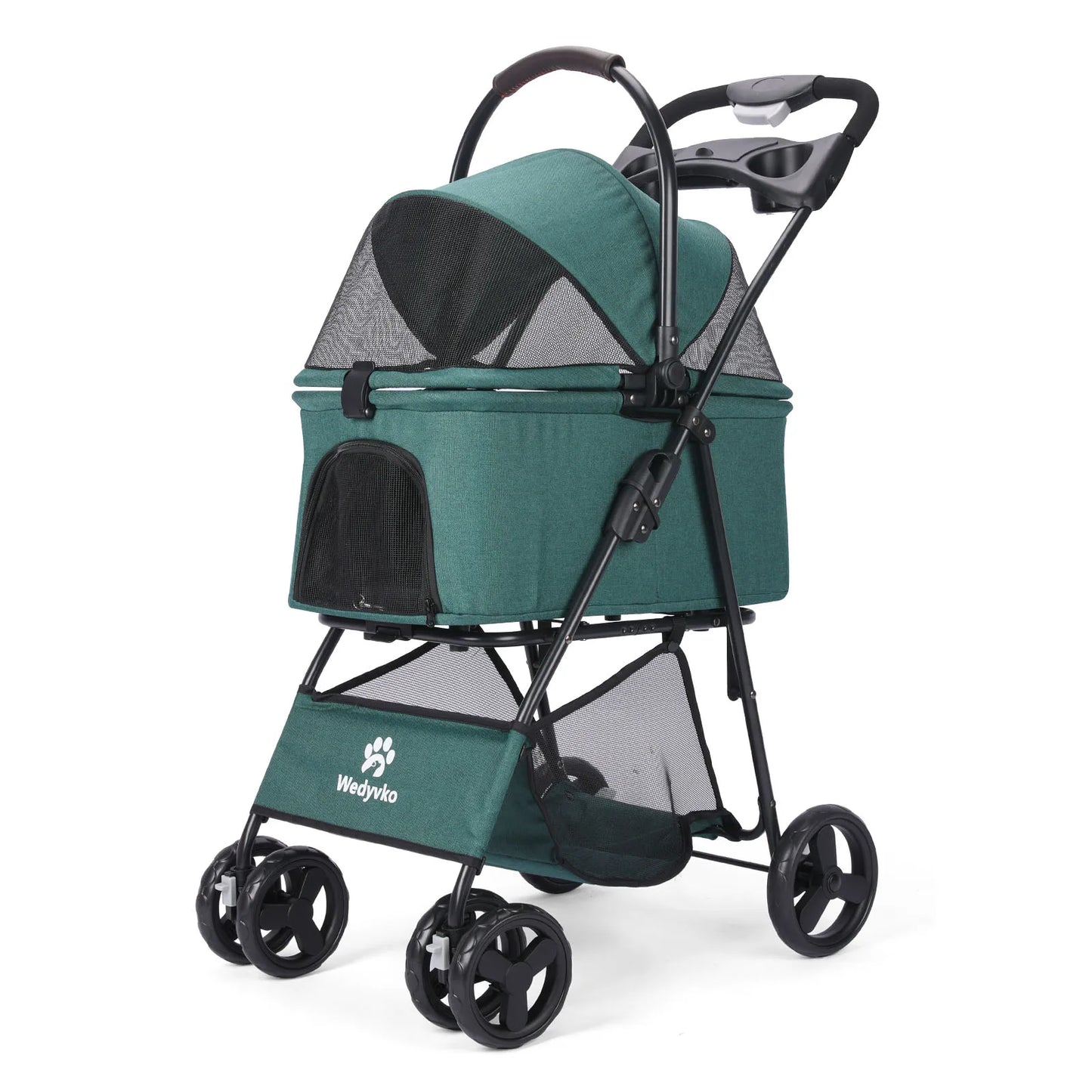 3-in-1 Pet Stroller with Removable Carrier — Foldable, Waterproof, All-Terrain for Dogs