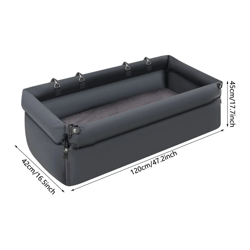 Foldable Dog Car Seat Bed | Anti-Slip, Thickened PP Cotton | Dual-Use Home & Travel