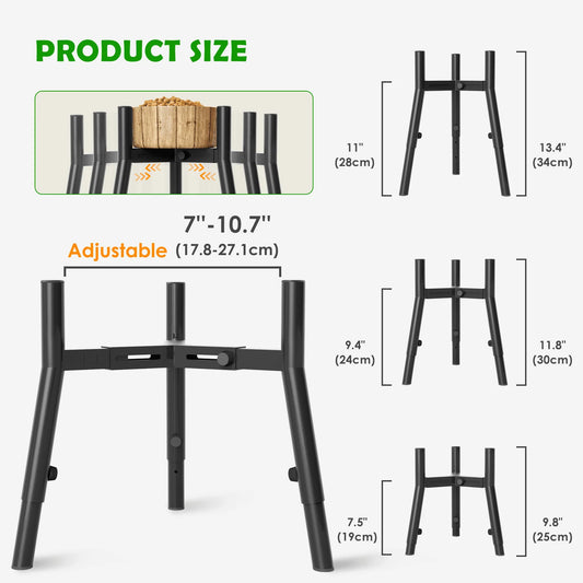 Adjustable Metal Elevated Dog Bowl Stand | 3 Heights | Large Dogs | Bowls Not Included