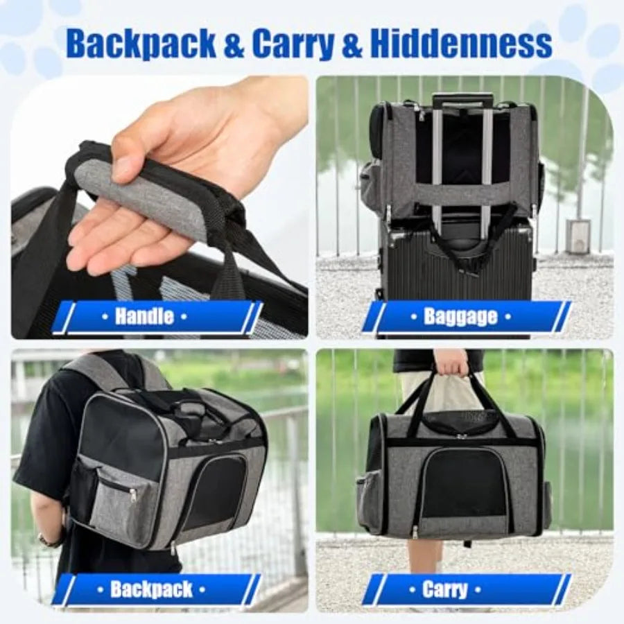 Collapsible Multi-Purpose Pet Travel Bag | Carrier, Backpack & Adventure Bag for Dogs