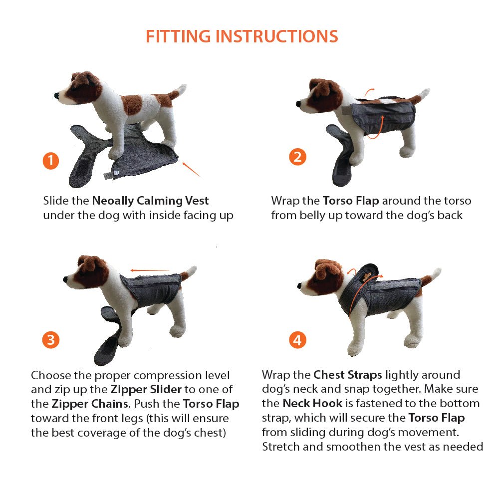 NeoAlly Dog Surgical Recovery Vest — 3-Level Compression, Calming & Wound Protection