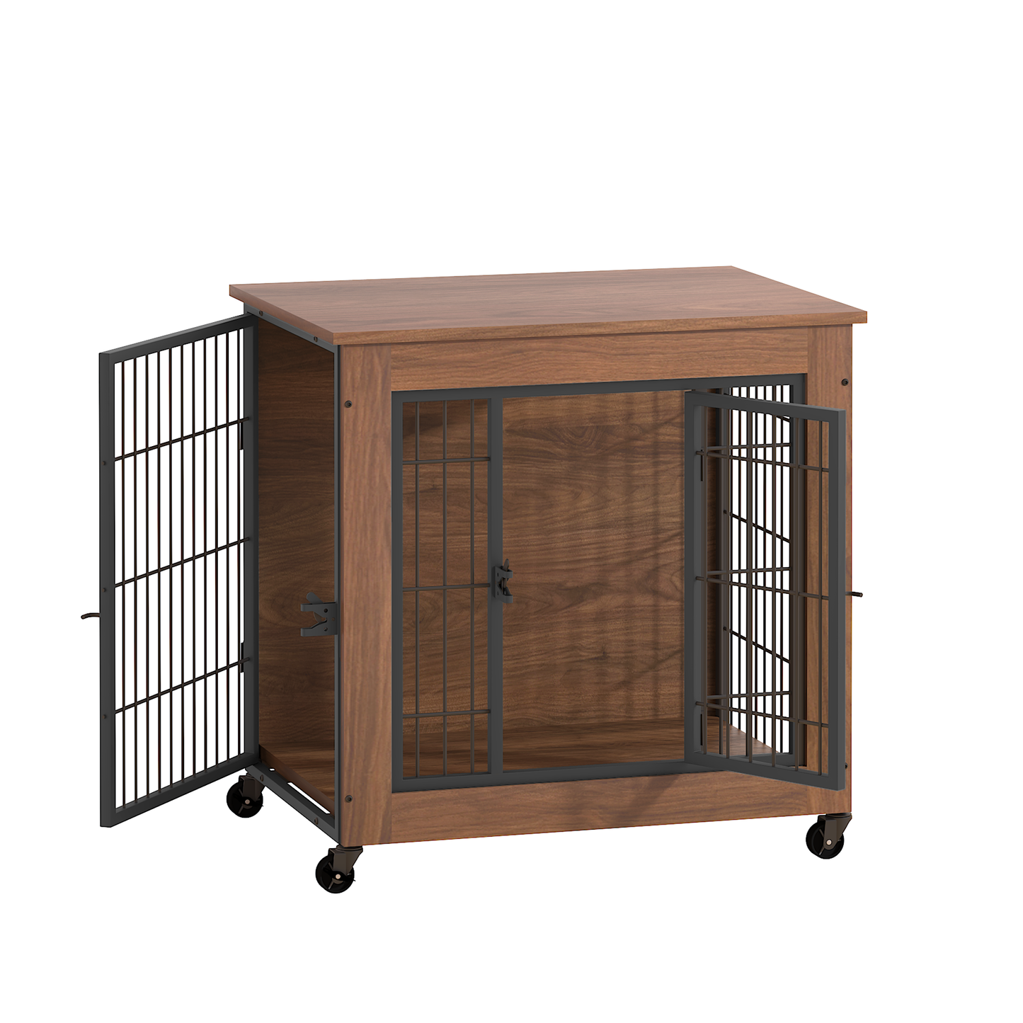 Dog Crate Furniture with Wheels