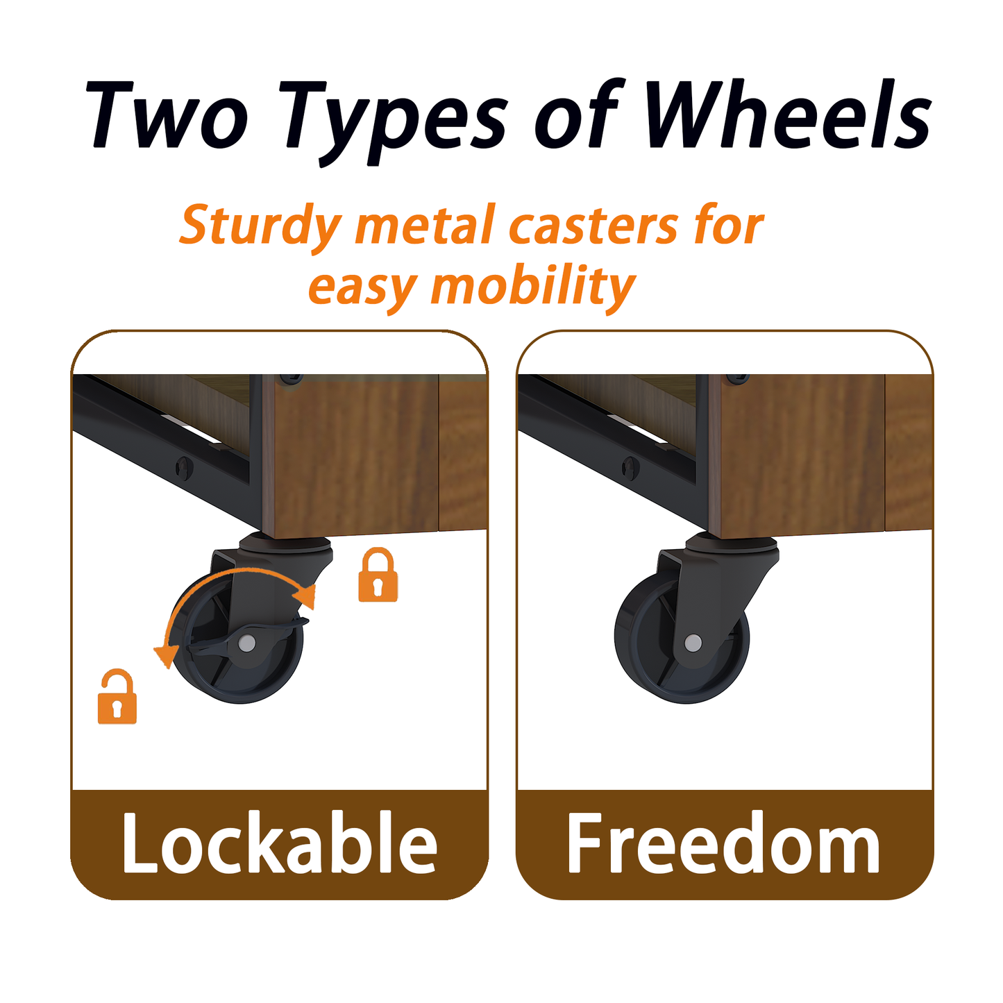 Dog Crate Furniture with Wheels