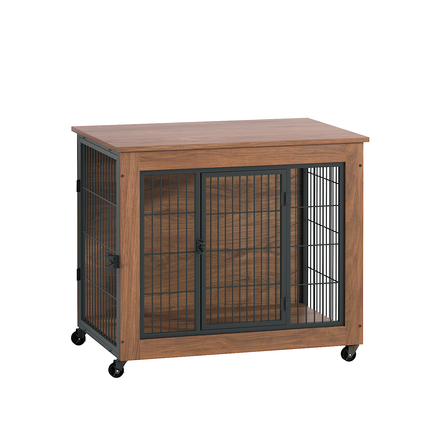 Dog Crate Furniture with Wheels