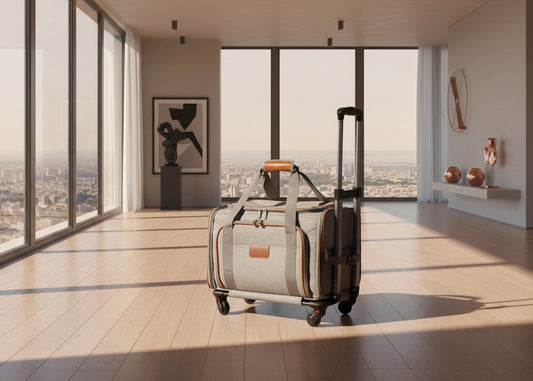 Airline-Approved Pet Trolley Carrier | Oxford Hard-Shell Travel Case