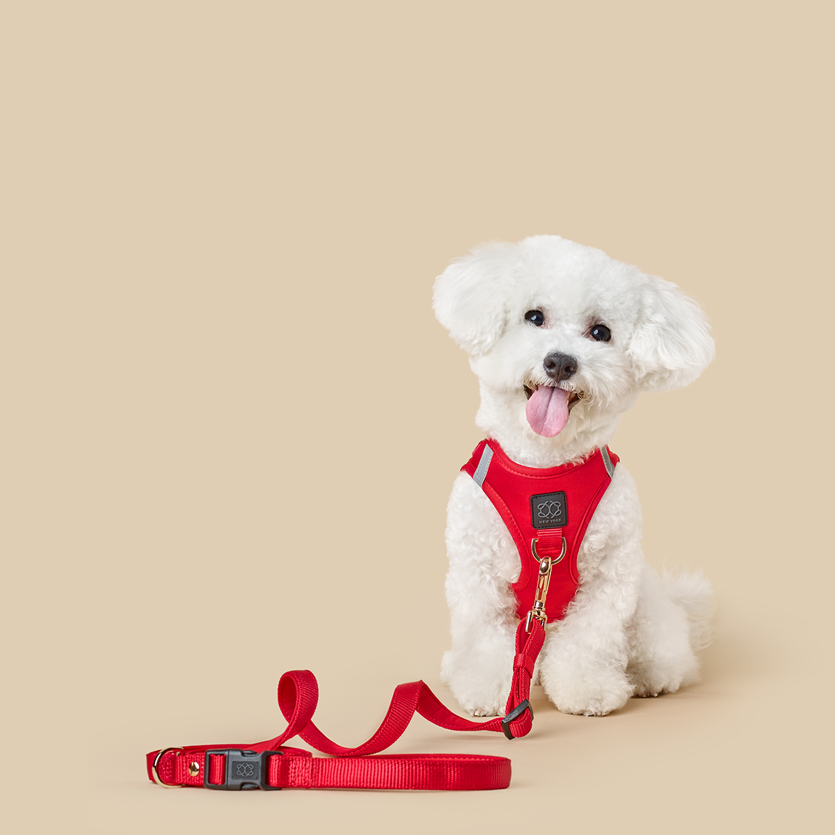 3-in-1 City Dog Leash - Iconic Red