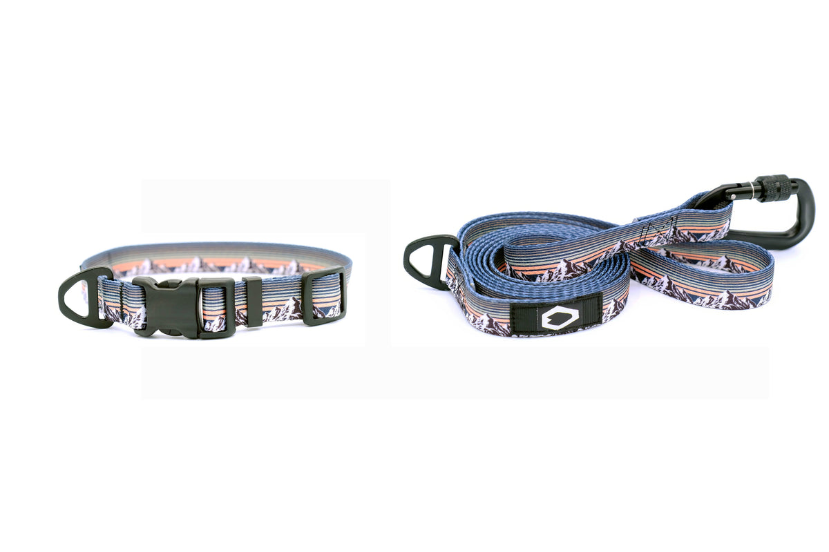 Outdoor Style Nylon Dog Collar and Leash Set