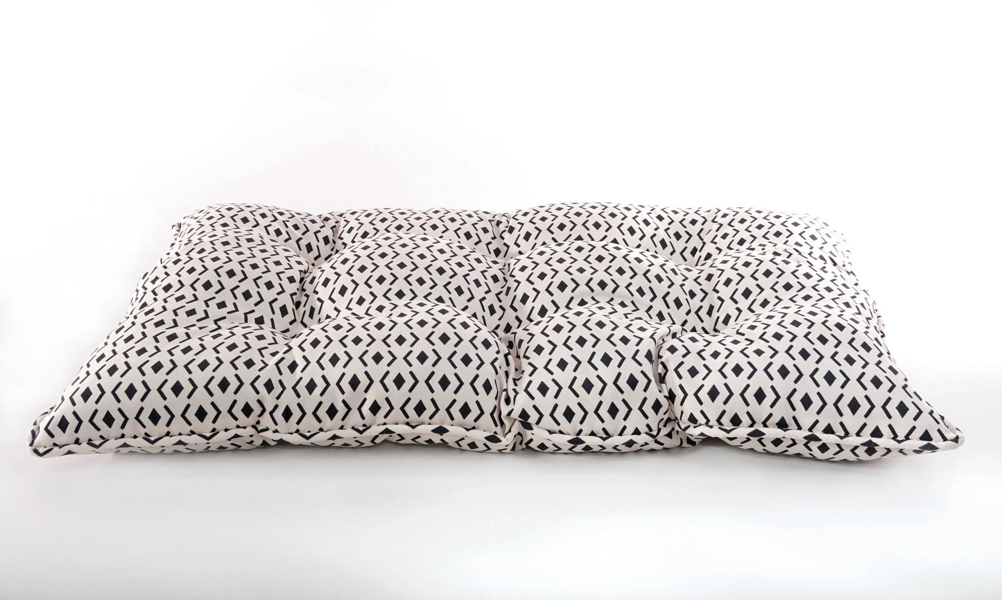 Luxury Microsuede Tufted Dog Mat | Printed Design | Durable & Comfortable | Small to Large Breeds