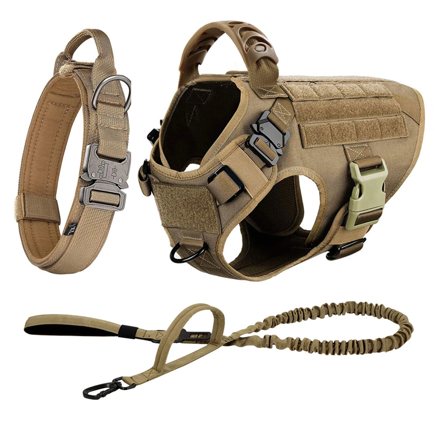 Training Harness & Leash Set | Walking Vest | German Shepherd, Malinois & Medium to Large Dogs