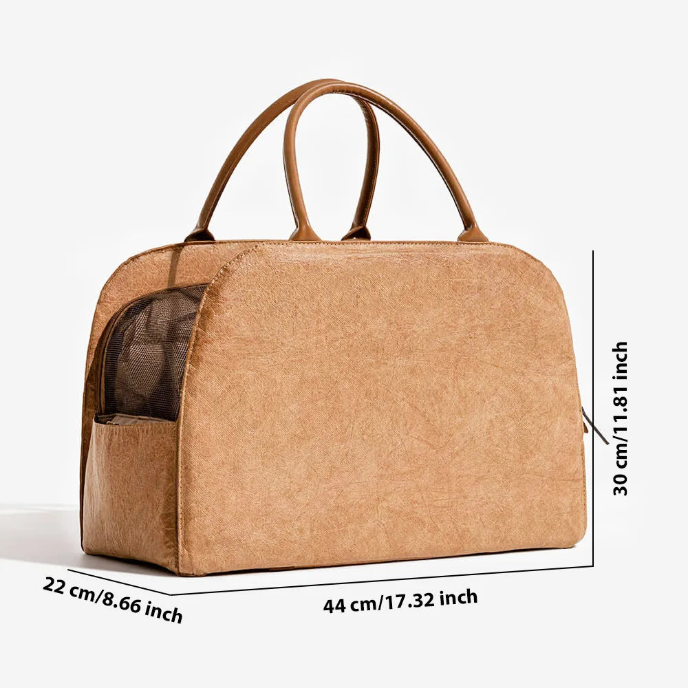 Luxury Pet Carrier Bag | Windproof Travel Bag for Small Dogs & Cats