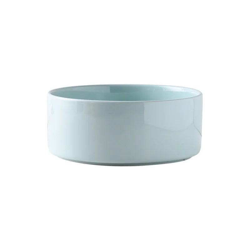 Ceramic Dog Bowl Set | Single, Double & Triple | Bamboo Stand | 6 Colors | 400ml & 850ml