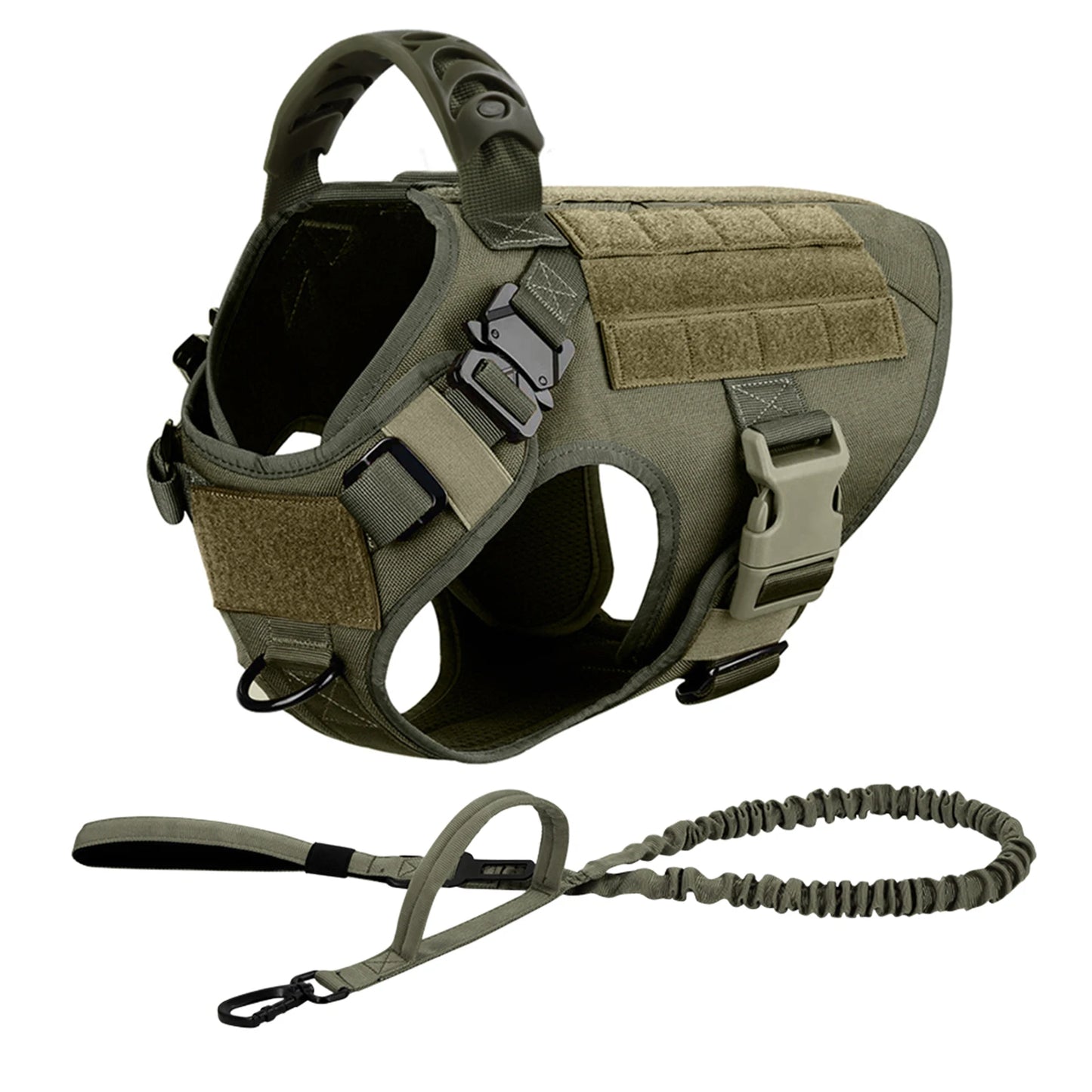 Training Harness & Leash Set | Walking Vest | German Shepherd, Malinois & Medium to Large Dogs