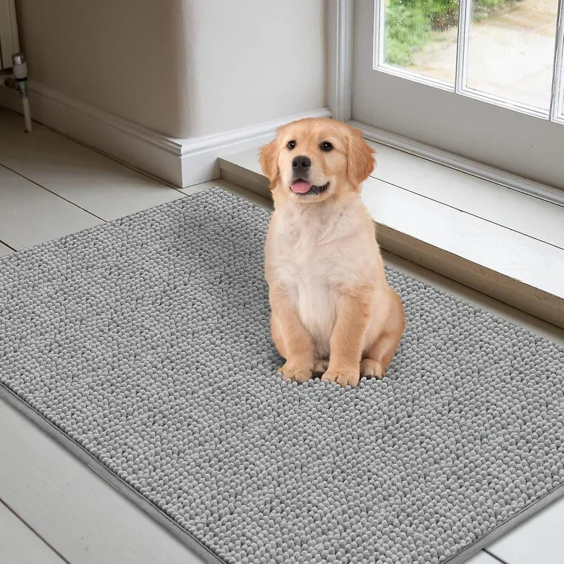Microfiber Dog Doormat for Muddy Paws | Absorbent, Anti-Slip & Washable