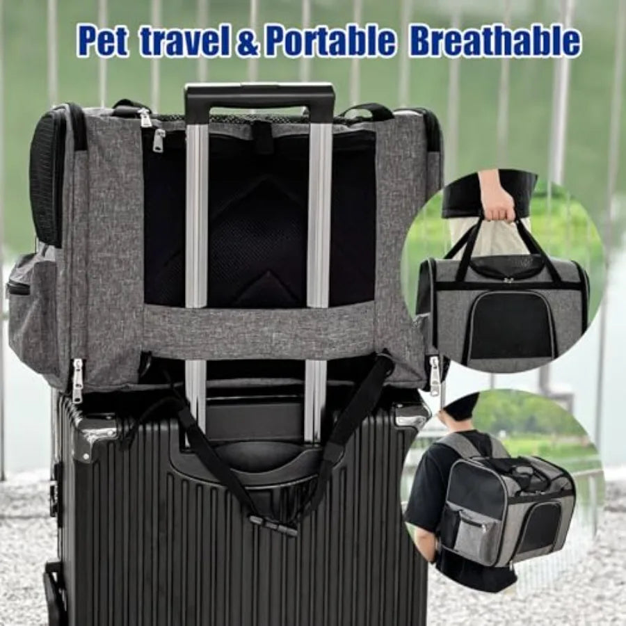Collapsible Multi-Purpose Pet Travel Bag | Carrier, Backpack & Adventure Bag for Dogs