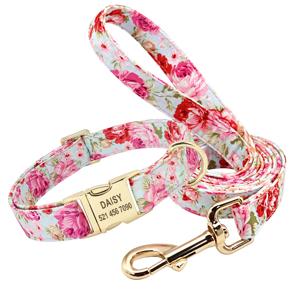 Personalized Dog Collar & Leash Set