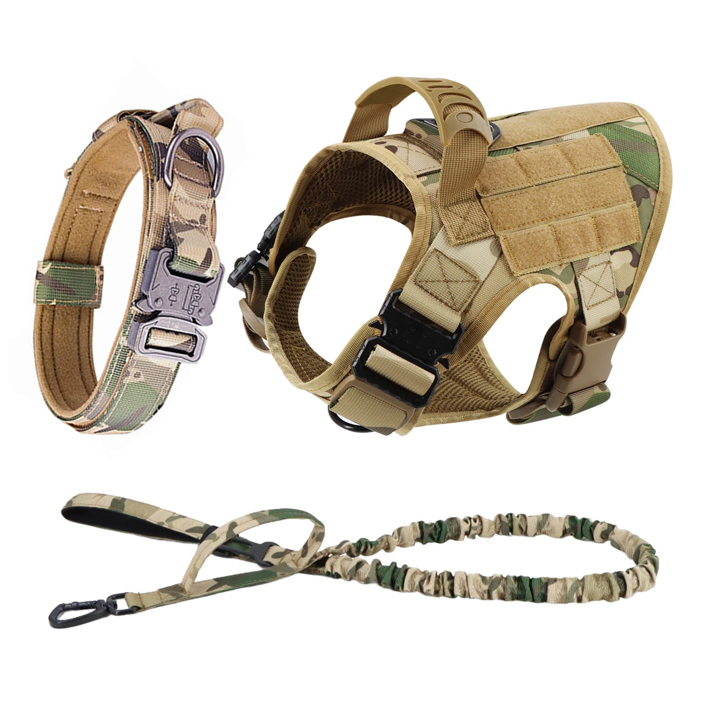 Training Harness & Leash Set | Walking Vest | German Shepherd, Malinois & Medium to Large Dogs