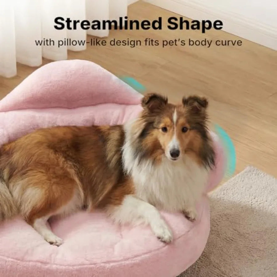 Elevated Dog Sofa Bed | Sturdy Wood Legs | Washable Cover | Small & Medium Dogs