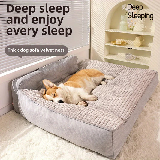 Non-Slip Winter Dog Bed | Soft Cushion Kennel | Machine Washable | 4 Sizes