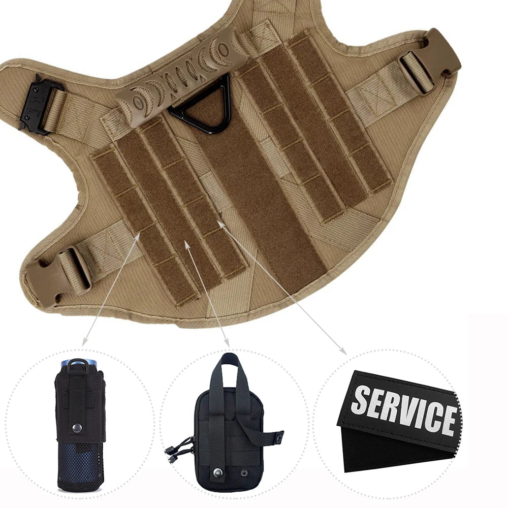 Training Harness & Leash Set | Walking Vest | German Shepherd, Malinois & Medium to Large Dogs