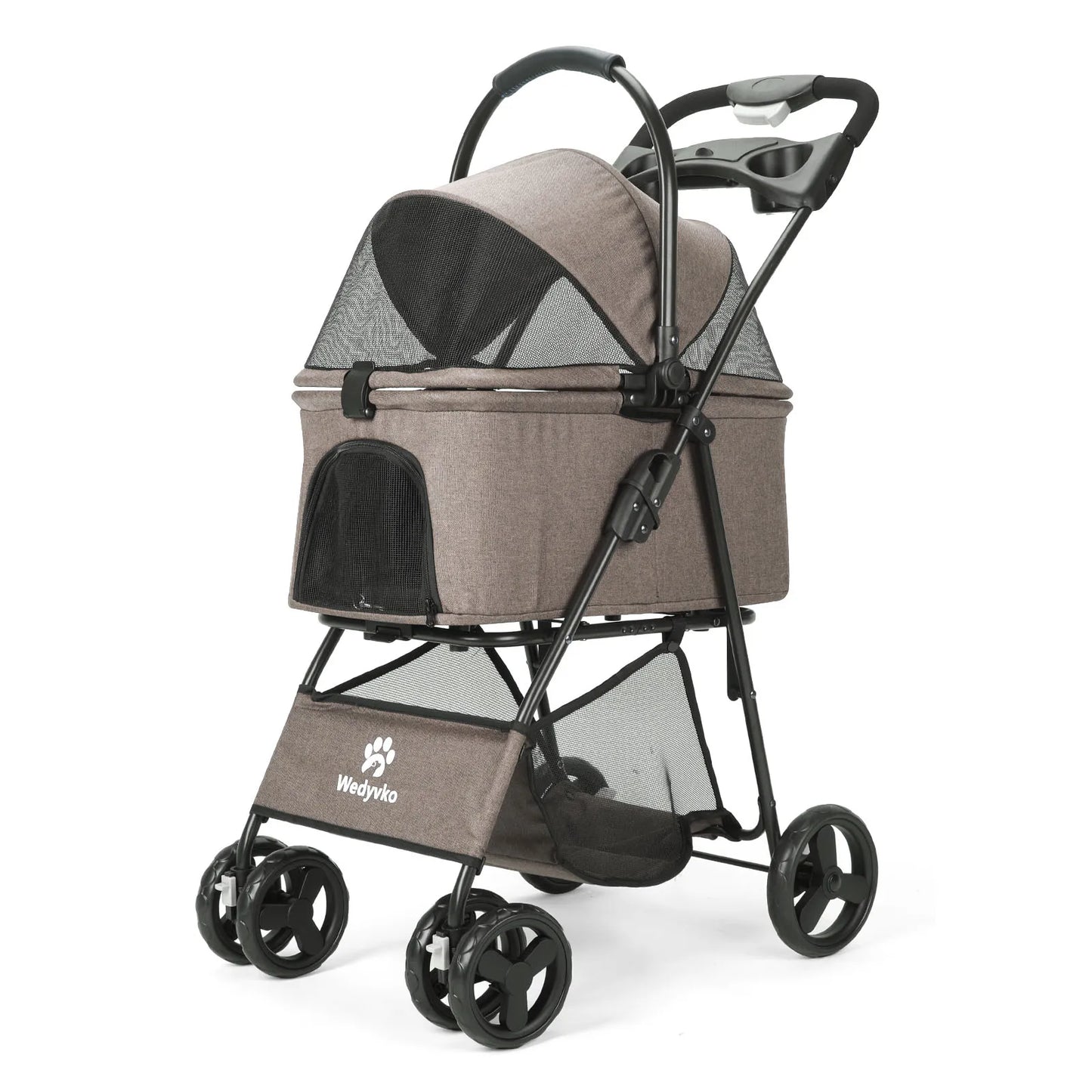 3-in-1 Pet Stroller with Removable Carrier — Foldable, Waterproof, All-Terrain for Dogs