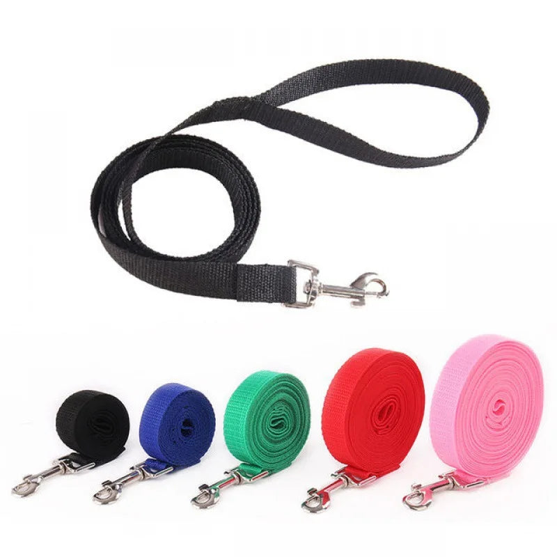 Long Nylon Dog Leash | Training & Recall | 6 Colors | 4ft to 33ft | All Breeds