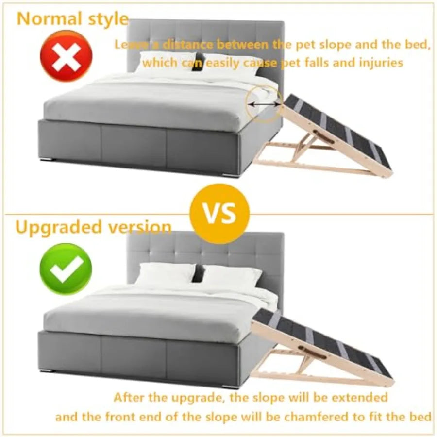 Folding Pet Ramp & Stairs | Non-Slip Surface | Small & Large Dogs