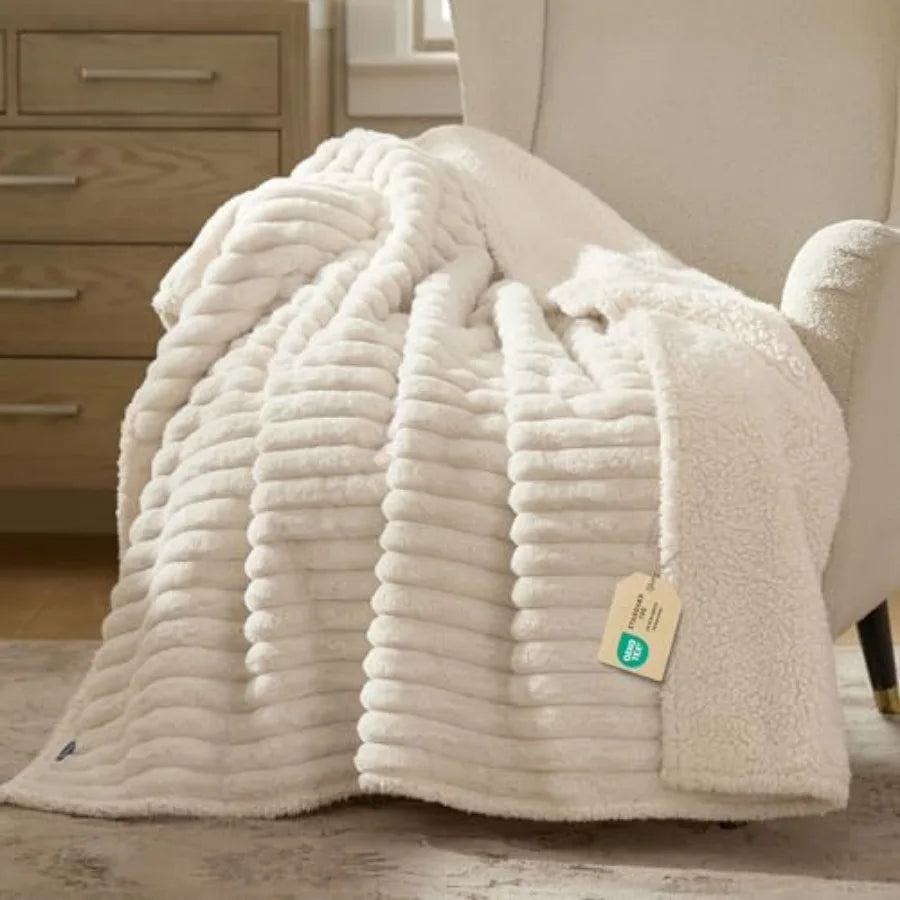 ComfyFleece™ Waterproof Dog Blanket | Corduroy Fleece | Couch & Bed Protector | Large Dogs