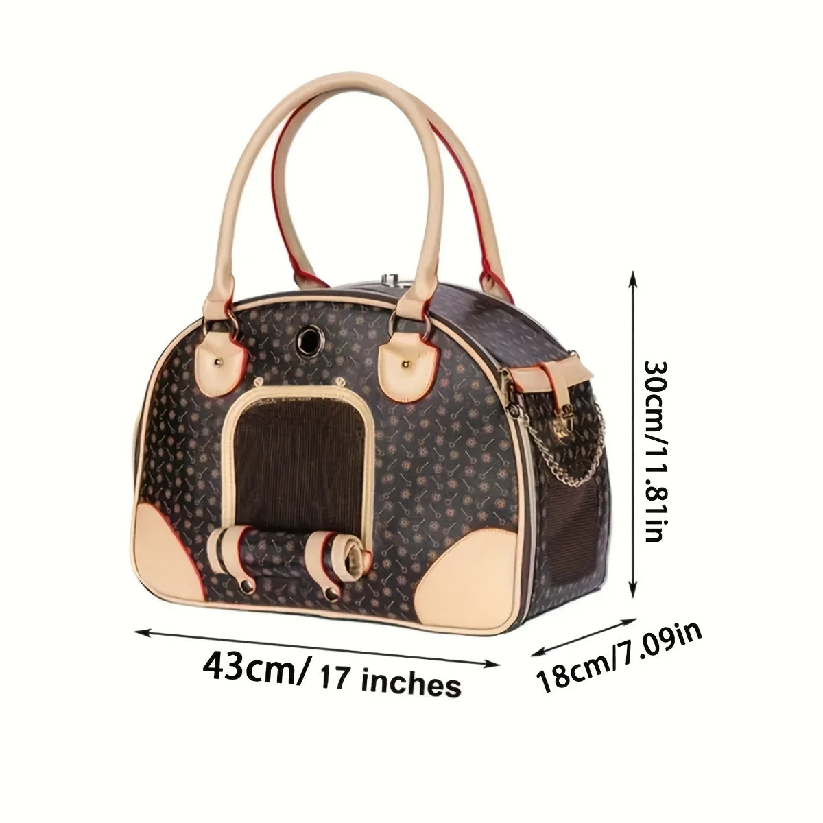 Luxury Pet Carrier Bag | Travel Tote for Small Dogs & Cats