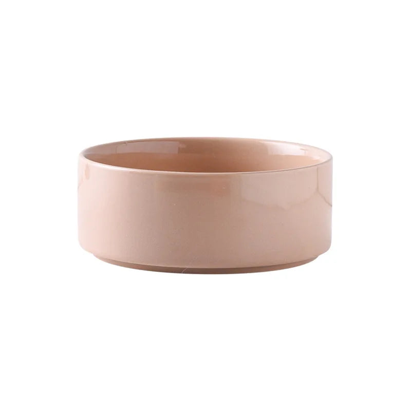 Ceramic Dog Bowl Set | Single, Double & Triple | Bamboo Stand | 6 Colors | 400ml & 850ml