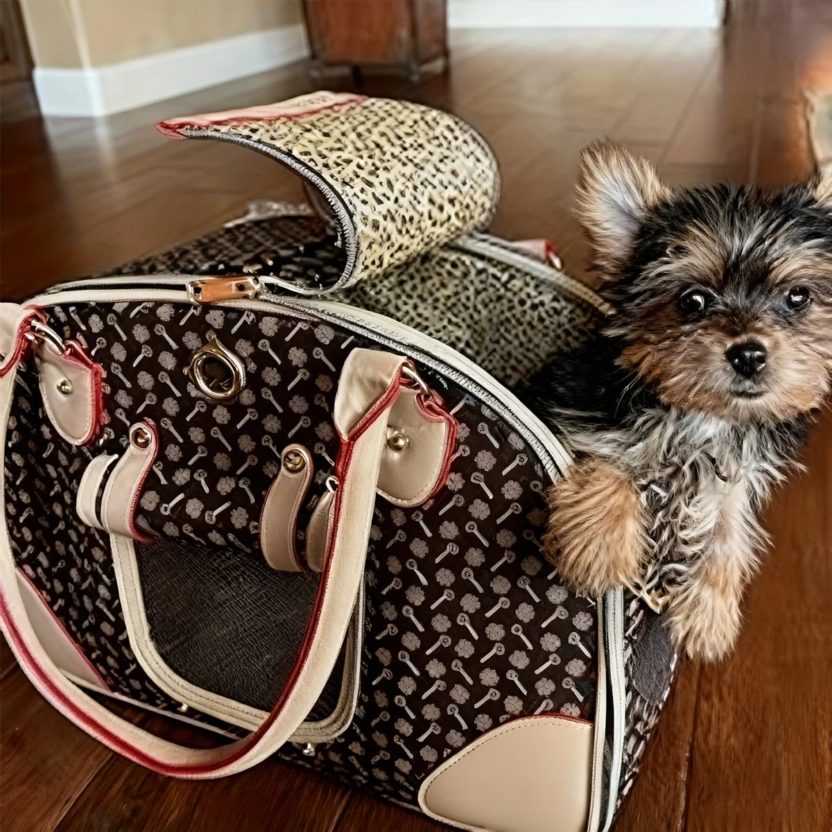 Luxury Pet Carrier Bag | Travel Tote for Small Dogs & Cats