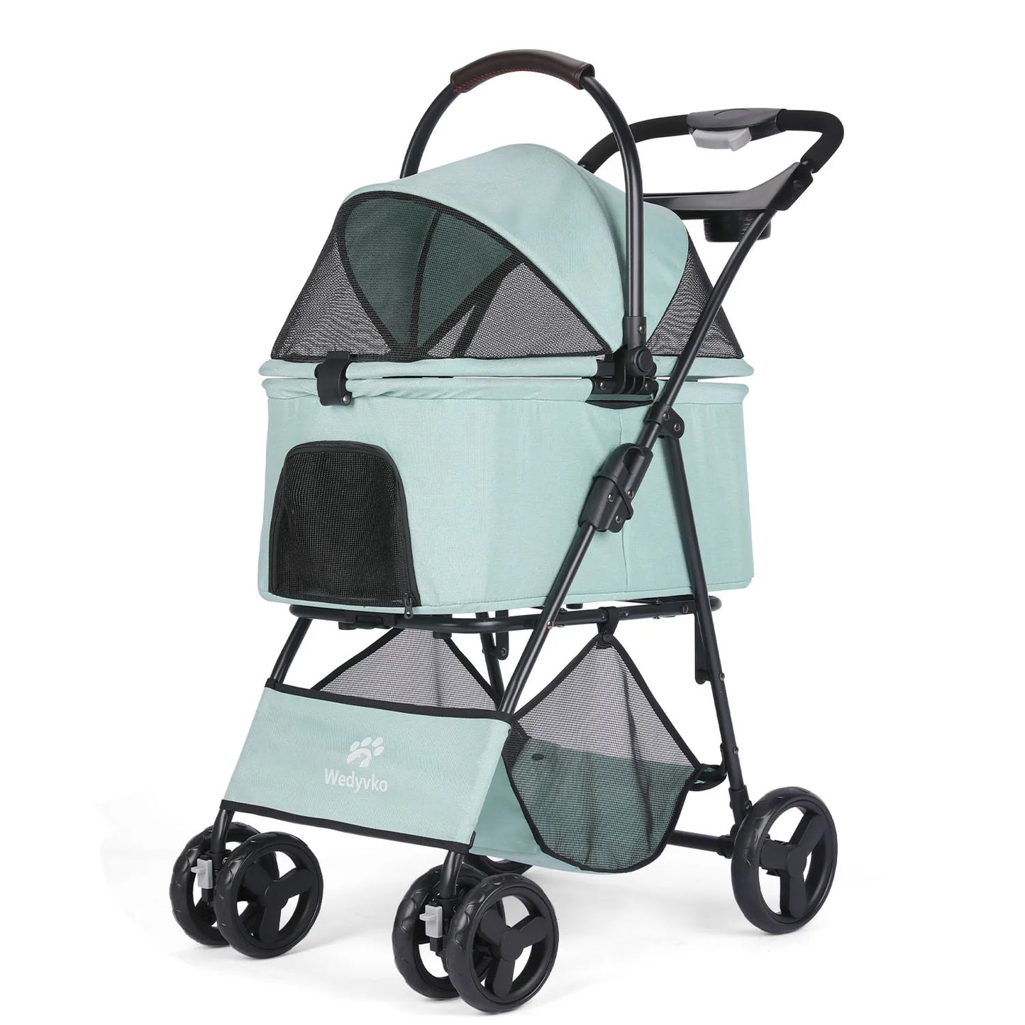 3-in-1 Pet Stroller with Removable Carrier — Foldable, Waterproof, All-Terrain for Dogs