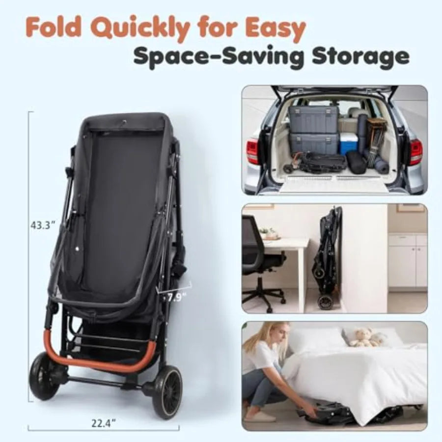 Extra Large Heavy-Duty Dog Stroller | Up to 132 lbs | Fits 2 Dogs | Large & Medium Dogs
