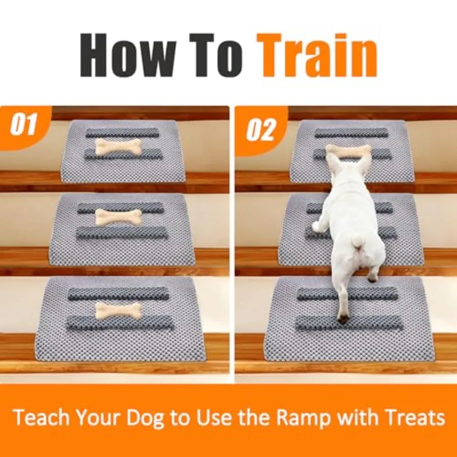 Dog Ramp for Stairs | Anti-Slip, Gentle Slope | Small & Senior Dogs