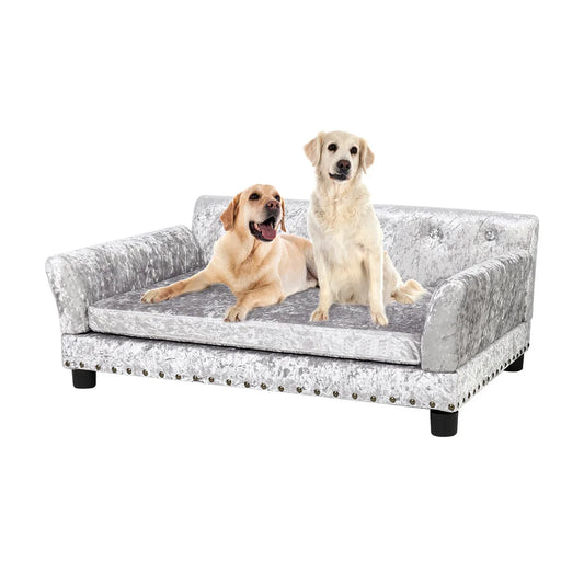 Dutch Velvet Upholstered Dog Sofa | Medium to Large Dogs