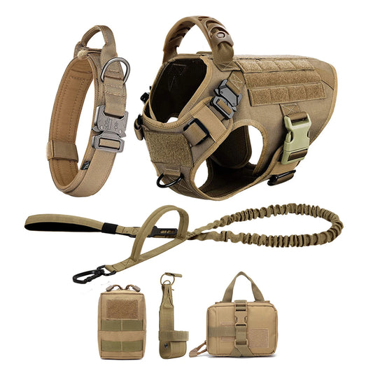Training Harness & Leash Set | Walking Vest | German Shepherd, Malinois & Medium to Large Dogs