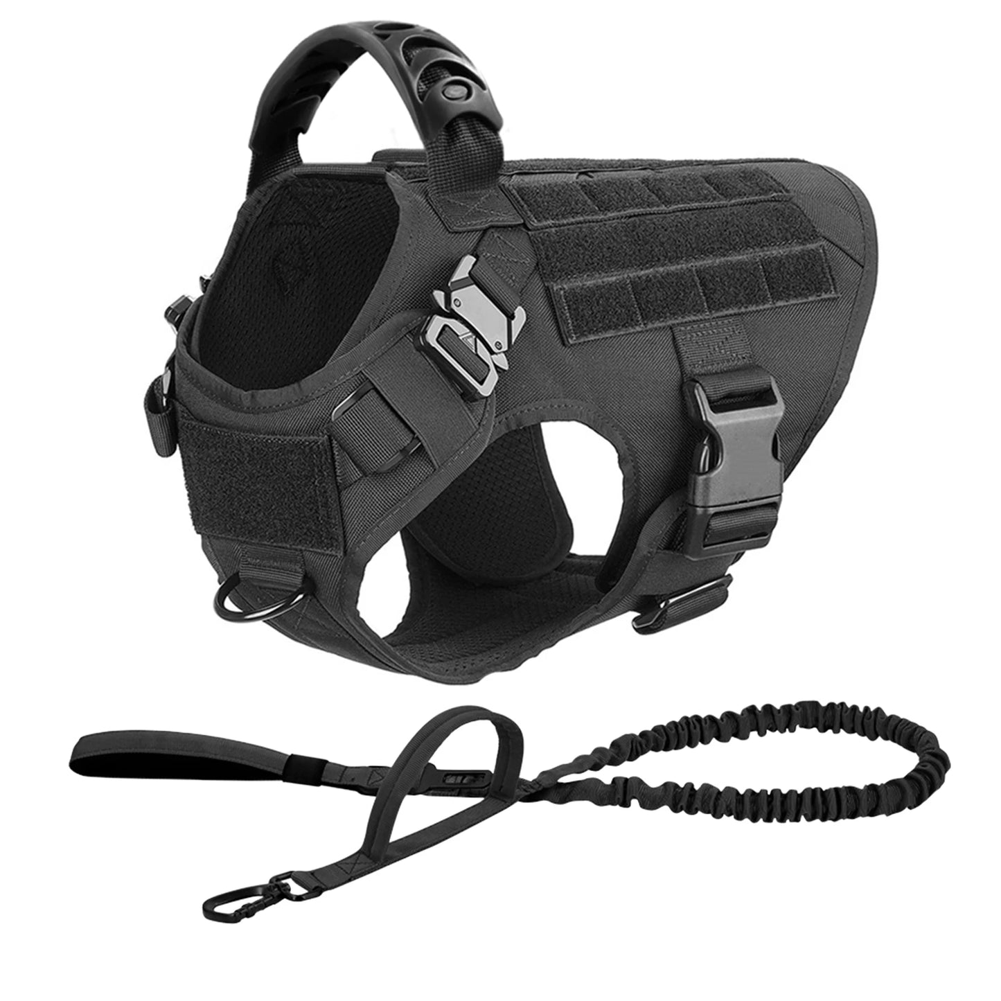 Training Harness & Leash Set | Walking Vest | German Shepherd, Malinois & Medium to Large Dogs