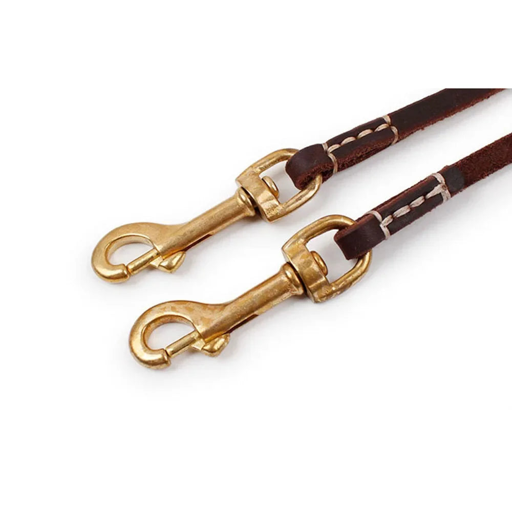 Full-Grain Leather Dog Leash | Training & Walking Leash for Small & Medium Dogs