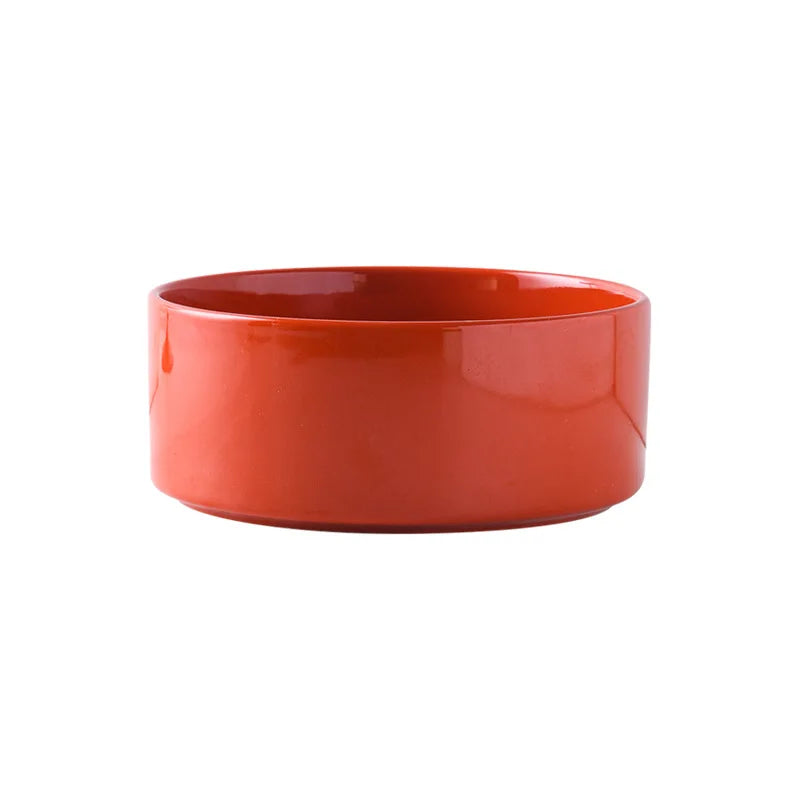Ceramic Dog Bowl Set | Single, Double & Triple | Bamboo Stand | 6 Colors | 400ml & 850ml