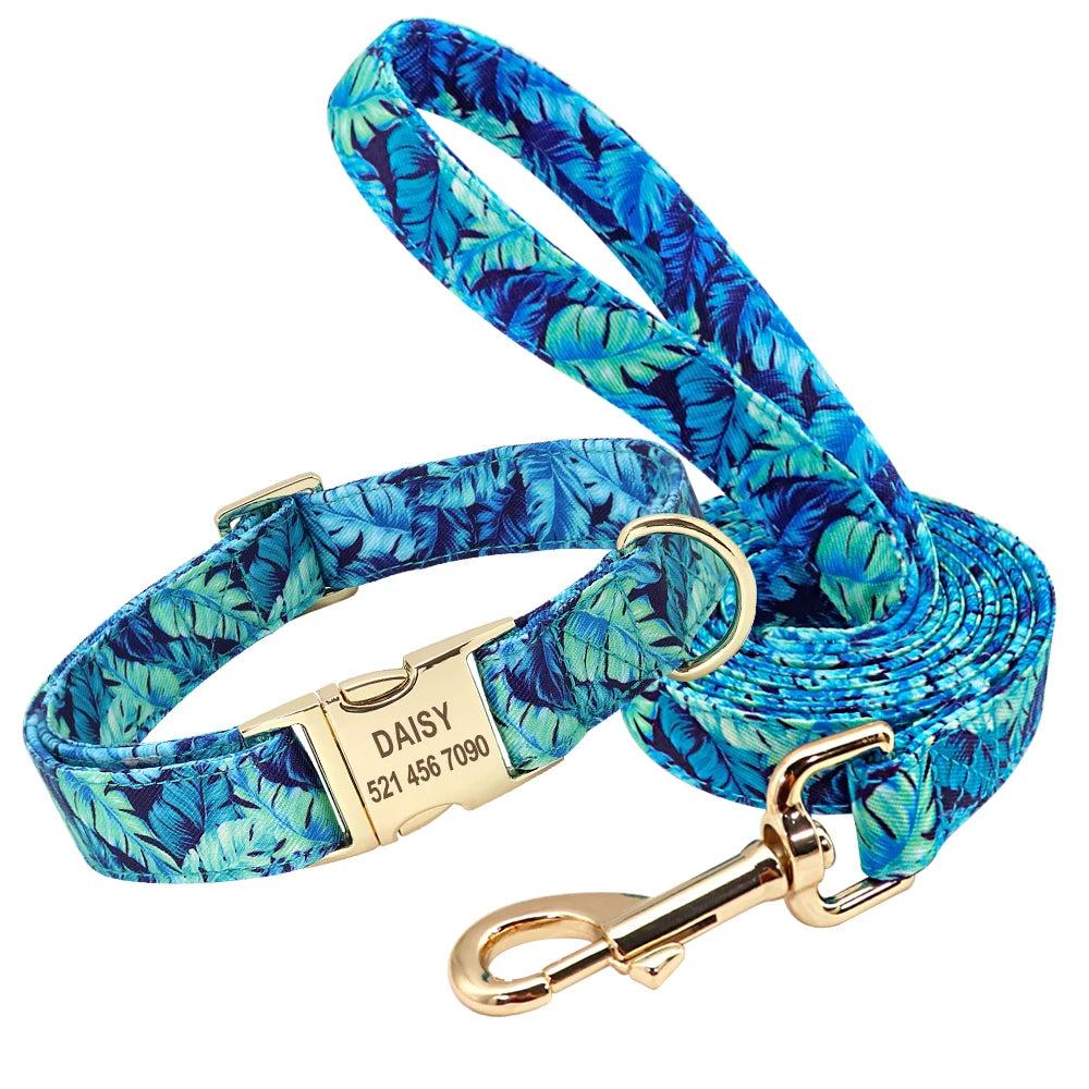 Personalized Dog Collar & Leash Set