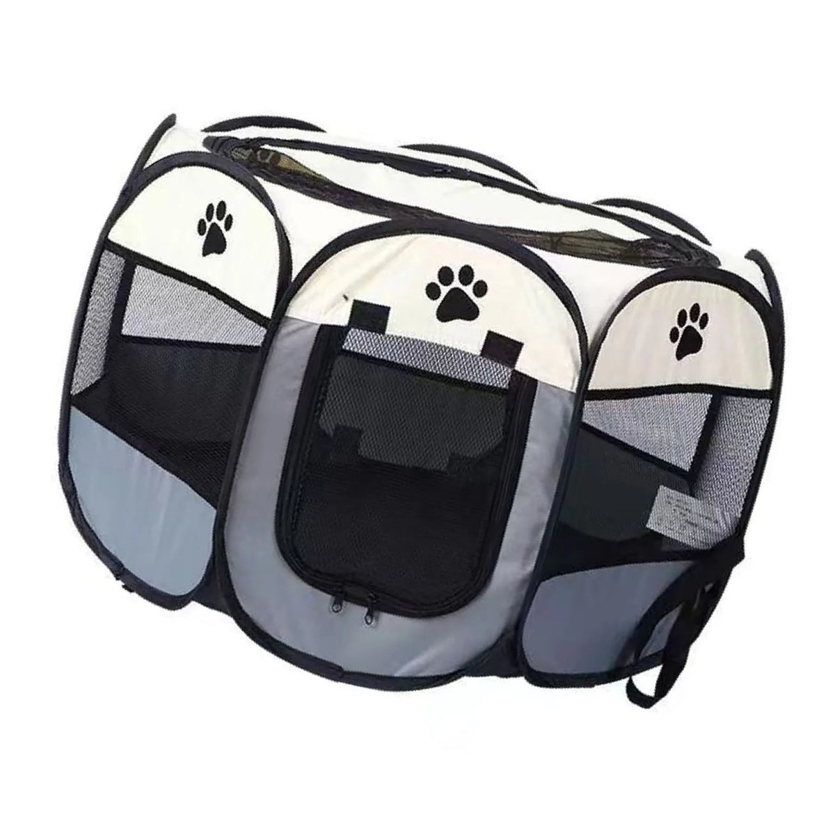 Foldable Soft Dog Crate with Breathable Mesh