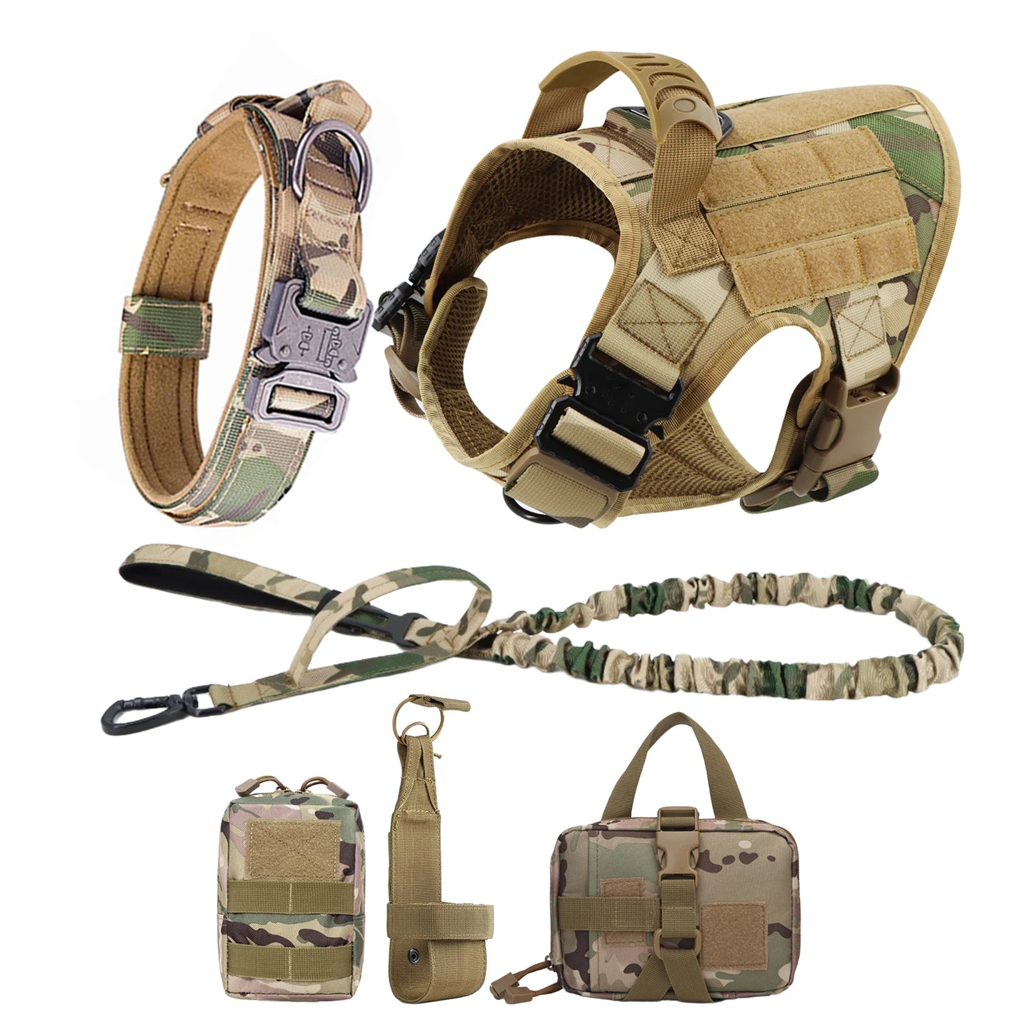 Training Harness & Leash Set | Walking Vest | German Shepherd, Malinois & Medium to Large Dogs