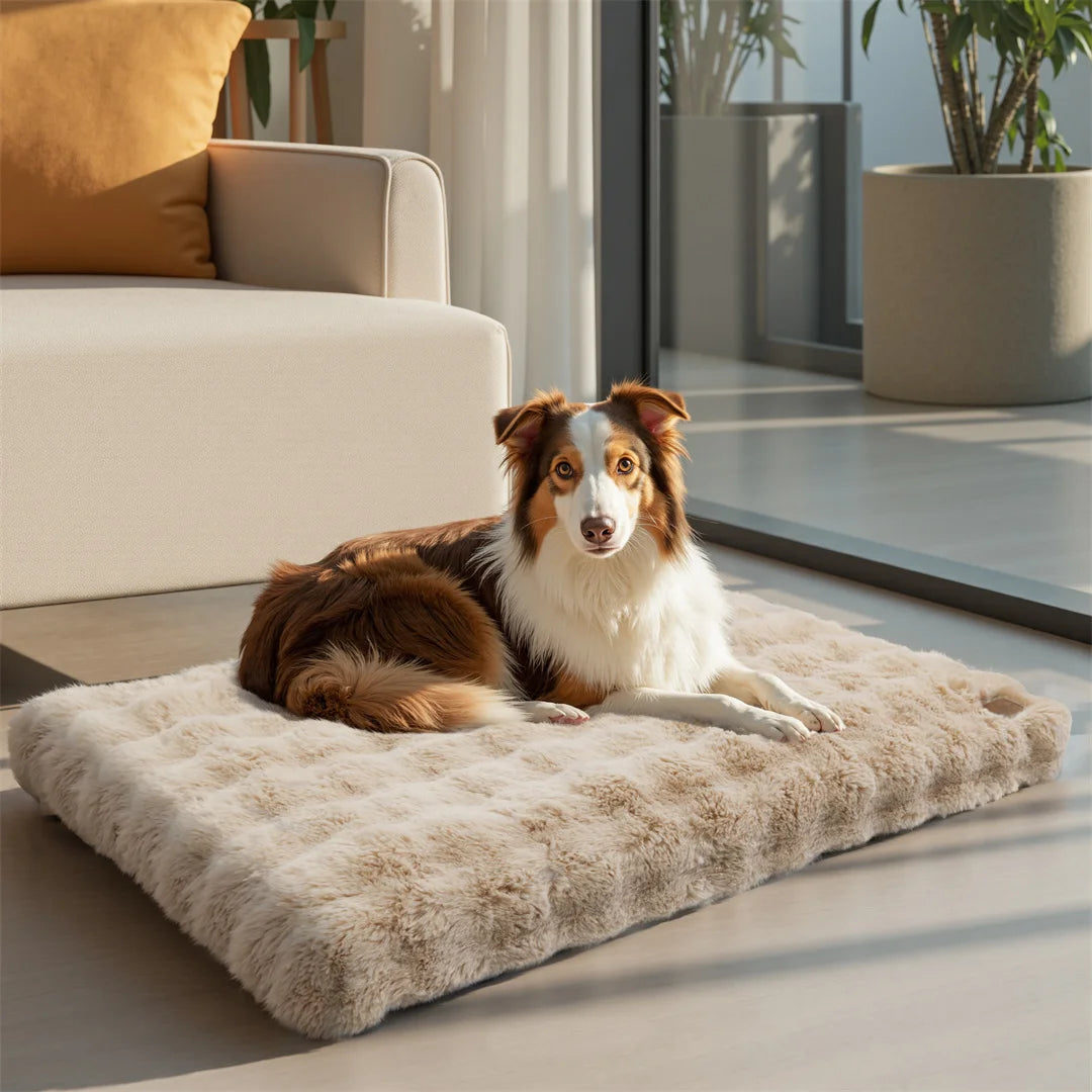 Ultra-Soft Calming Dog Bed | Removable Machine-Washable Cover | Cozy Pet Cushion | Dogs & Cats