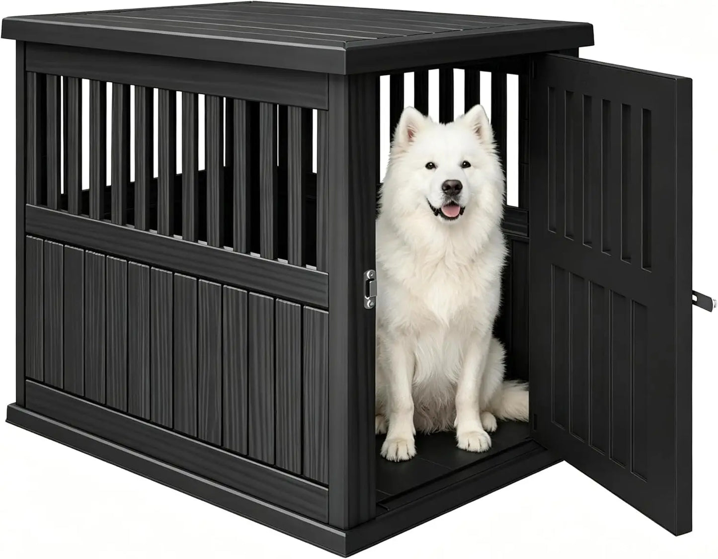 Dog Crate Furniture, Heavy Duty Dog Crate for Large and Medium Dog, Lockable Indoor Outdoor Dog Kennel & End Table，Customized