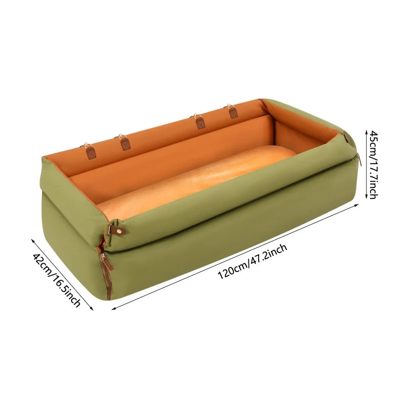 Foldable Dog Car Seat Bed | Anti-Slip, Thickened PP Cotton | Dual-Use Home & Travel