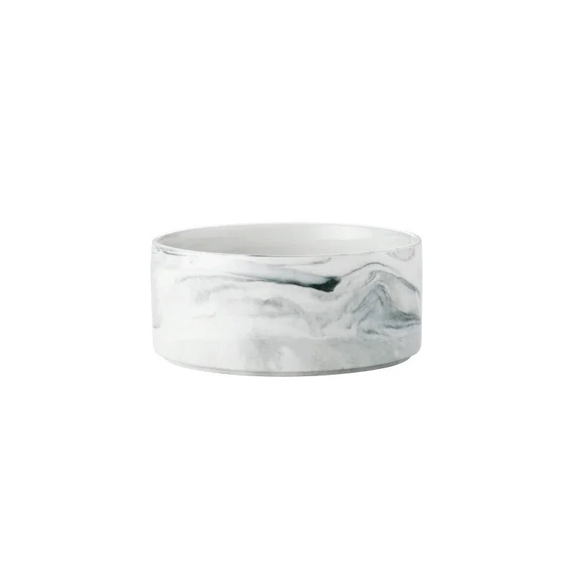 Marble Ceramic Dog Bowl Collection | Wood Stand | Single & Double | 14 Colors | 400ml & 850ml