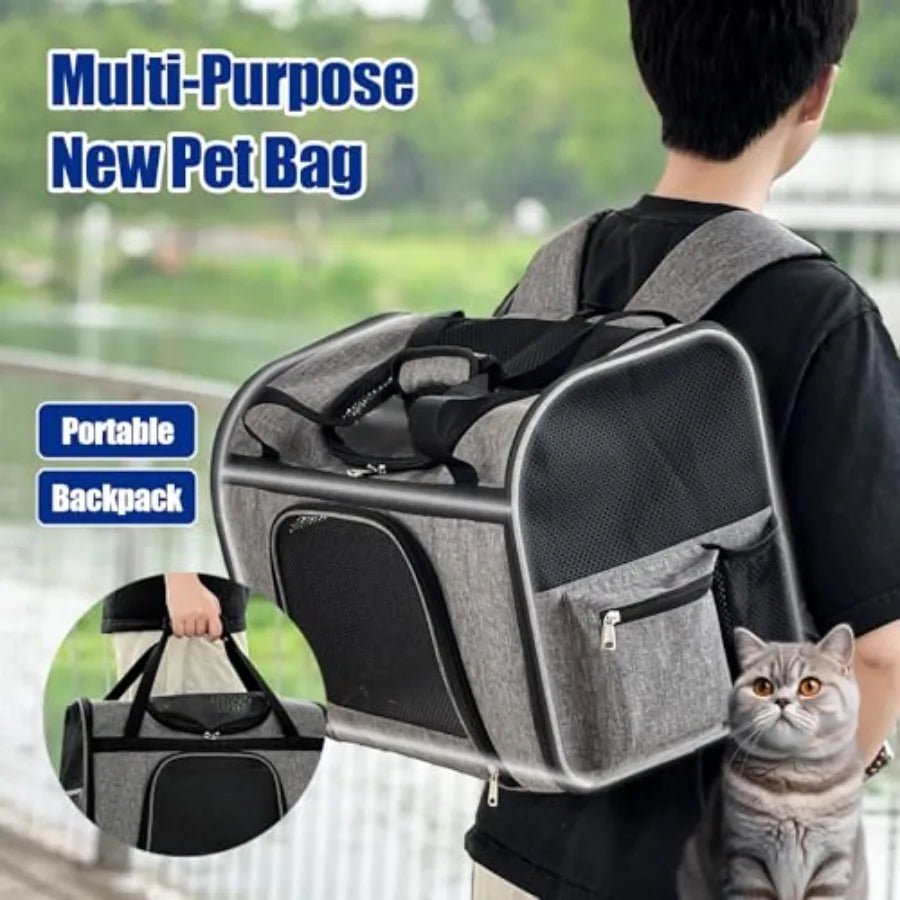 Collapsible Multi-Purpose Pet Travel Bag | Carrier, Backpack & Adventure Bag for Dogs