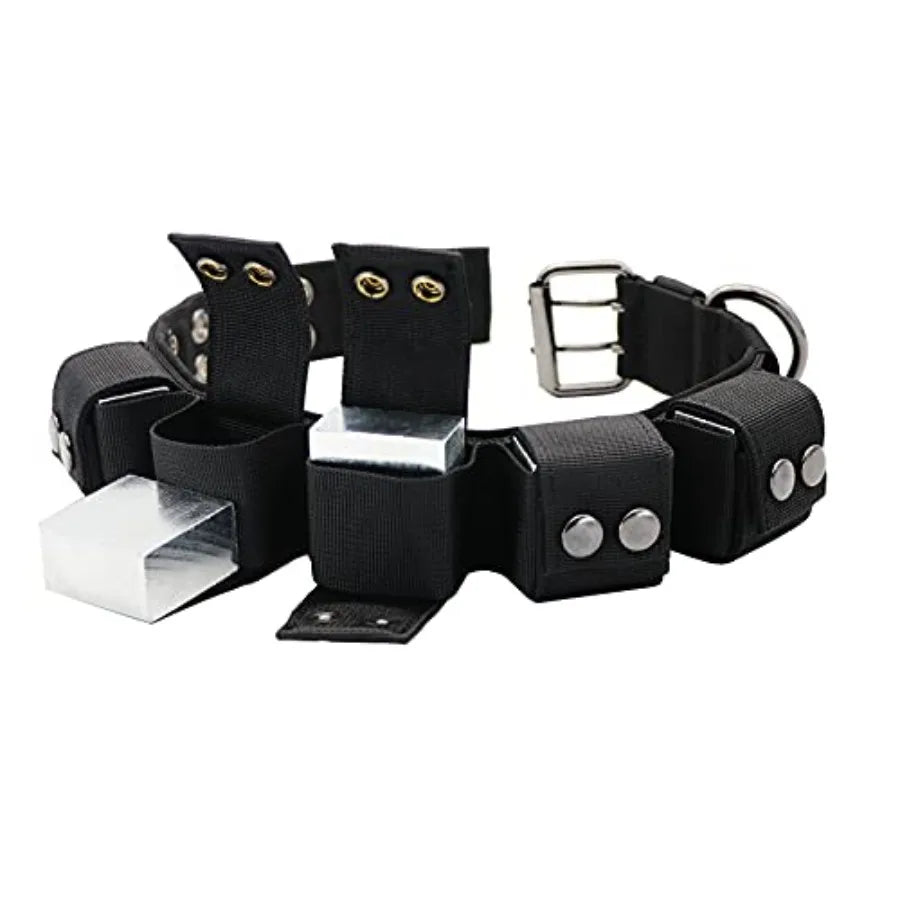 Tactical Weighted Dog Collar | Heavy-Duty Nylon, Adjustable | Training & Exercise | Black