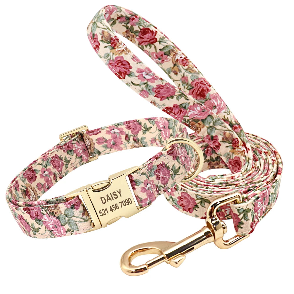 Personalized Dog Collar & Leash Set