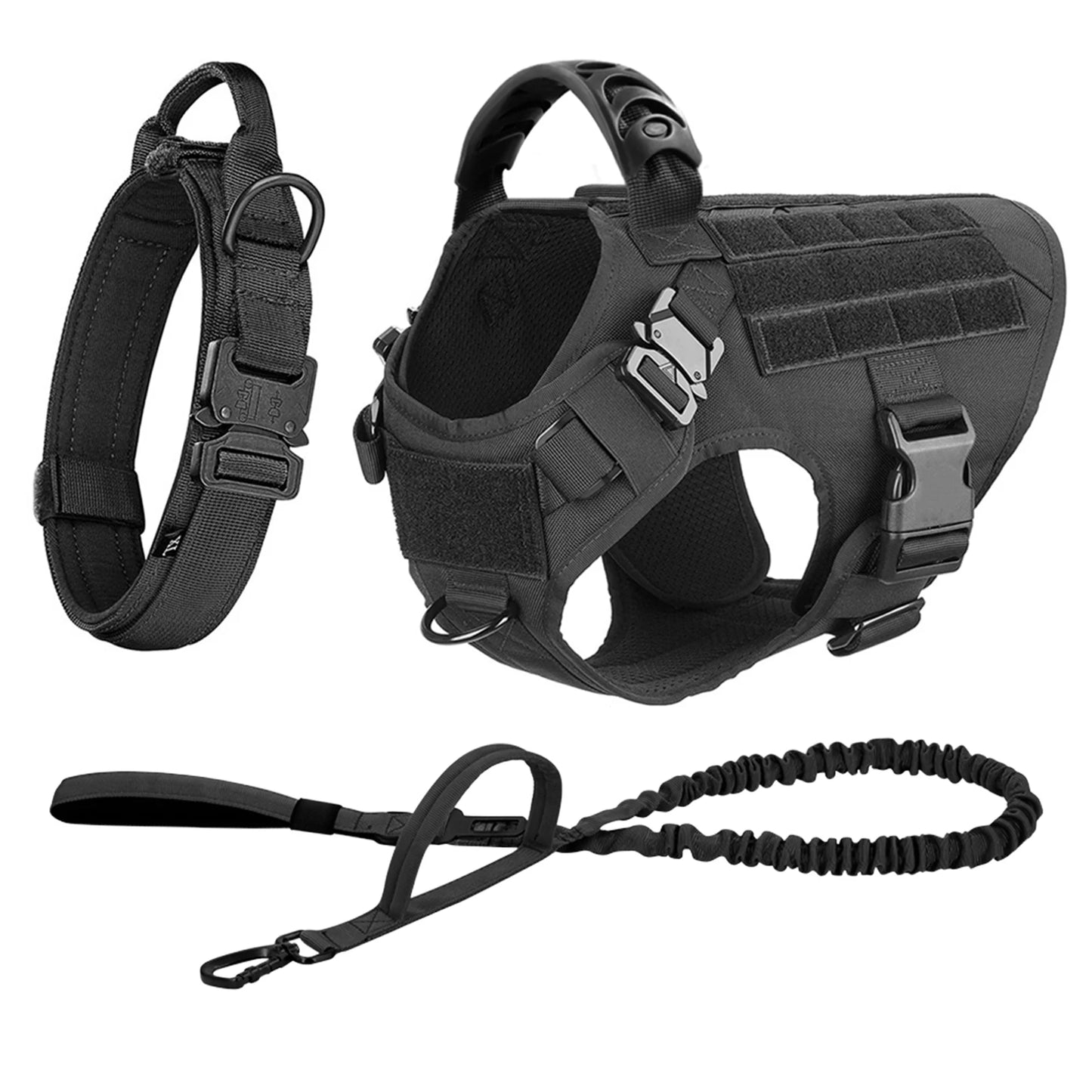 Training Harness & Leash Set | Walking Vest | German Shepherd, Malinois & Medium to Large Dogs